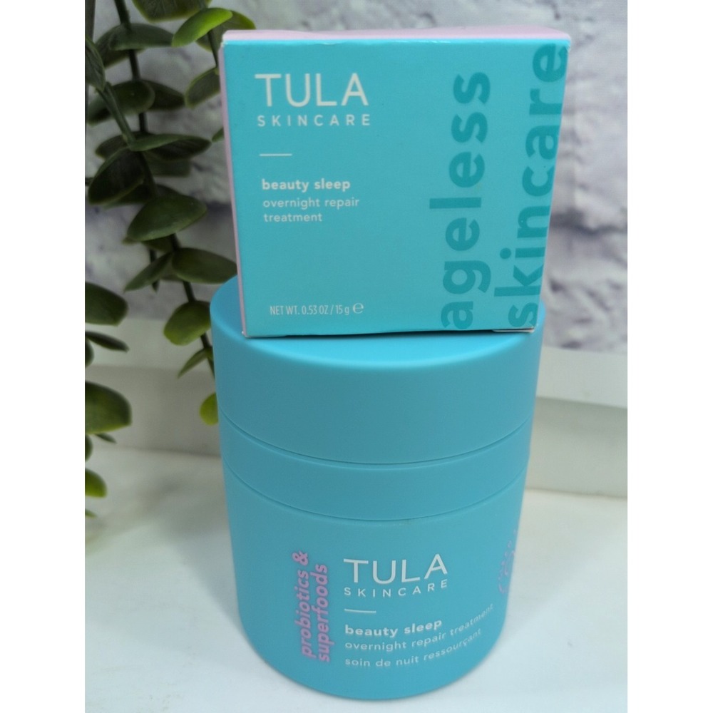 NEW BIG & TRAVEL SZ LOT🥰TULA Beauty Sleep Overnight Repair Treatment Cream